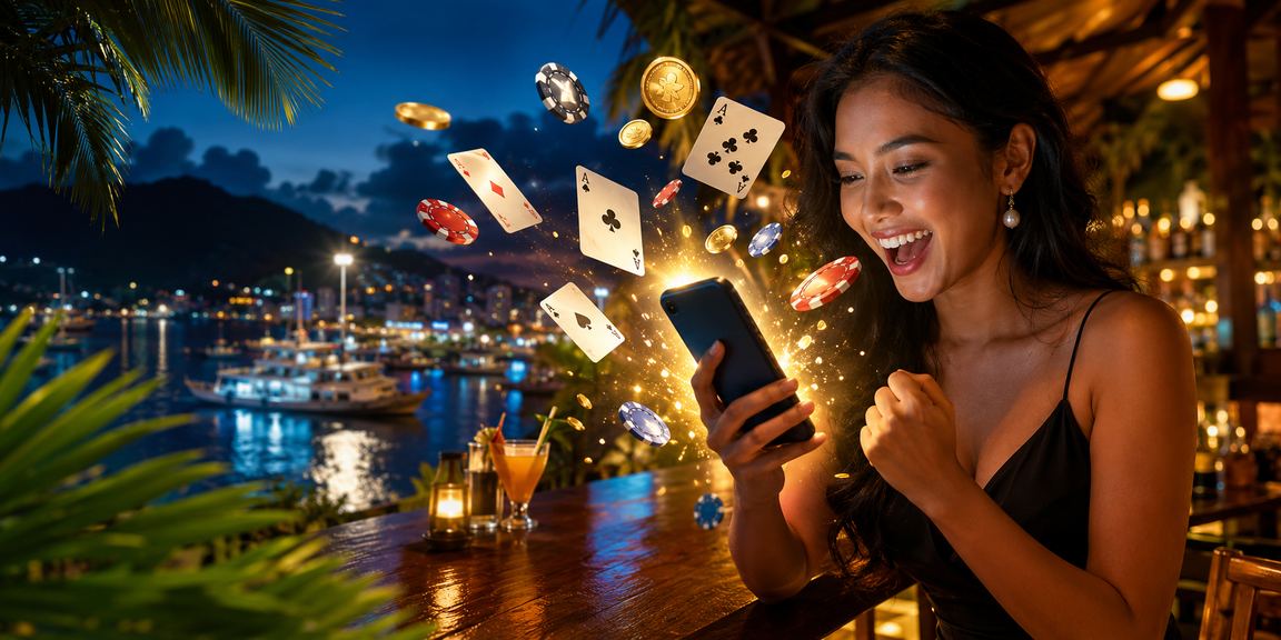 Model Vietnam menampilkan permainan kartu kasino dengan nuansa eksklusif